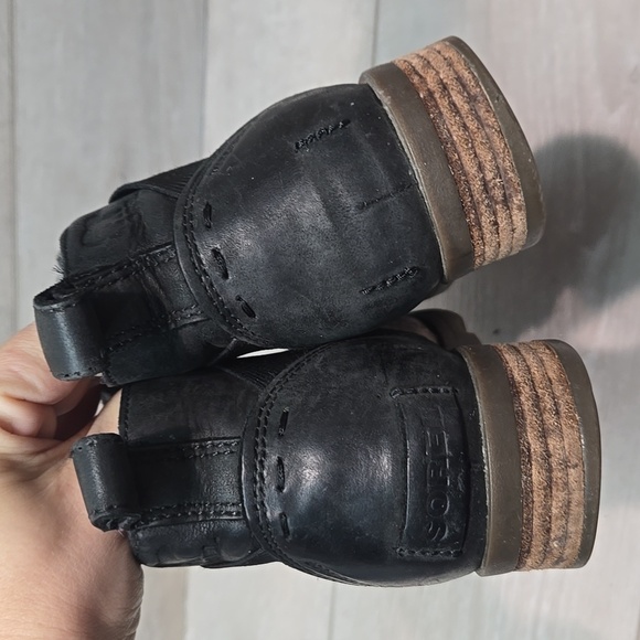 Sorel Women Emelie Chealse Leather Ankle Boots Shoes Sz 6 - Picture 6 of 12